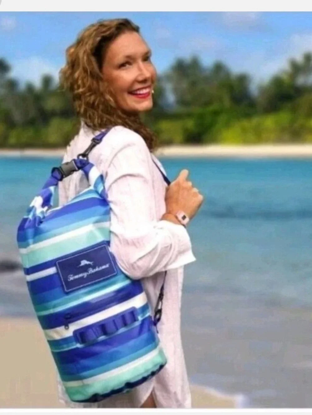 Tommy Bahama Dry Bag Harbor Stripe Waterproof 20L